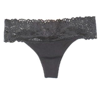 lace and mesh thong