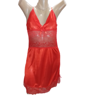 half lace chemise